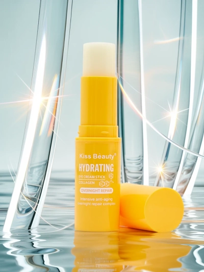 Anti-Falten-, Feuchtigkeits- und regenerierender Augencreme-Stick mit Kollagen