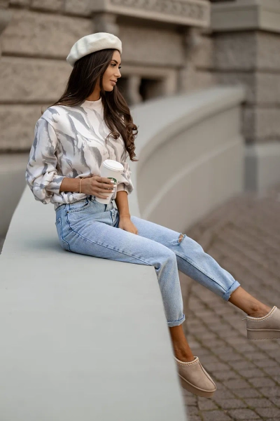 Royalfashion Dünner Damenpullover mit Druck