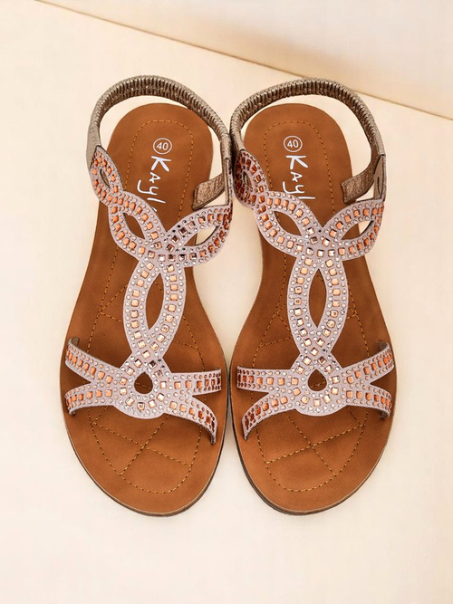 Royalfashion Жіночі сандалі з декоративними ремінцями Lola Grace