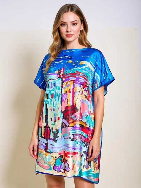 Demetria Pareo-Kleid von Royalfashion - mehrfarbig, universell, knielang