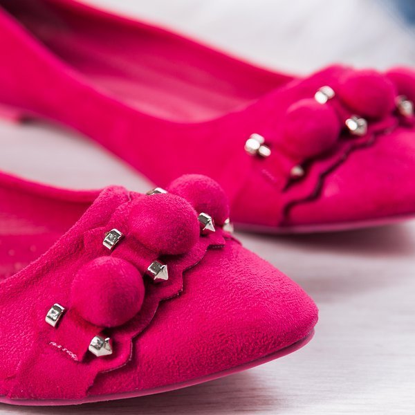 Fuchsia-Ballerinas mit Aya-Verzierungen - Schuhe 1