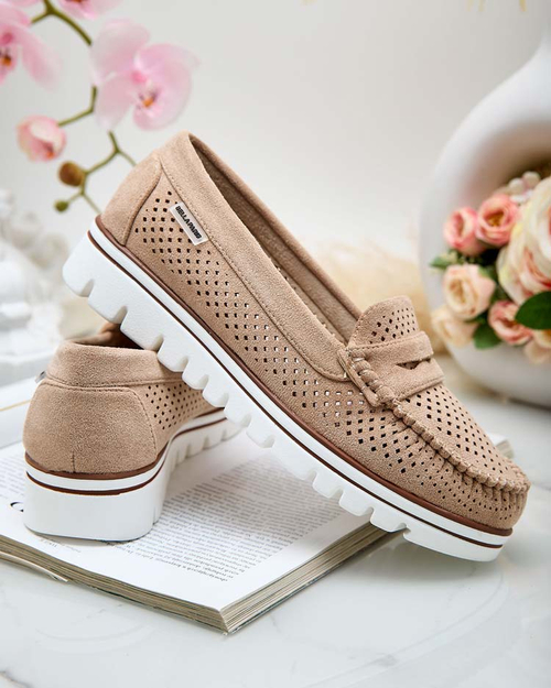 Royalfashion Ажурні жіночі мокасини Leteller