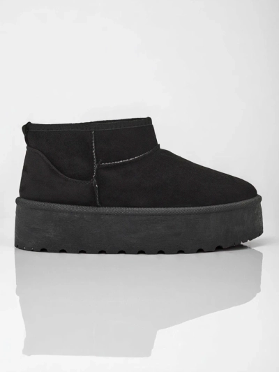 Royalfashion Damen Plateau-Schneestiefel a'la schwarz Dagodo