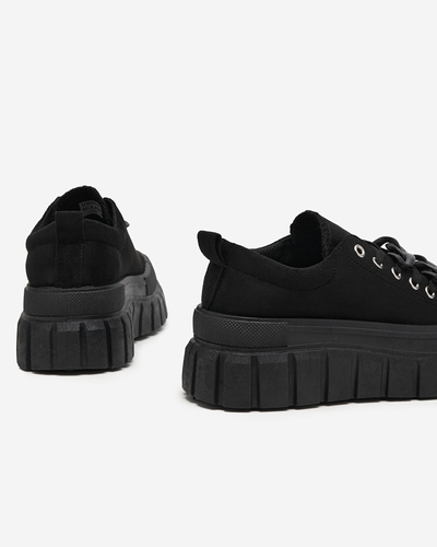 OUTLET Hohe schwarze Turnschuhe für Damen Mishta - Schuhe