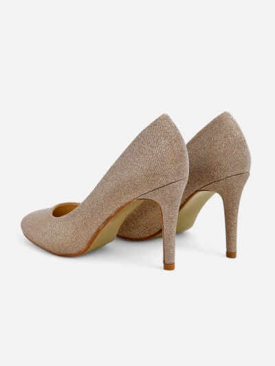 Royalfashion Glitzer Damen High Heels Enen