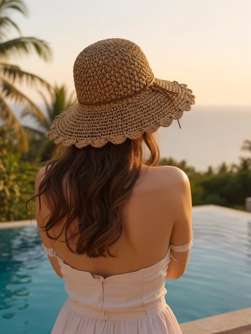 Royalfashion Солом'яний капелюх для жінок Whisper Bow