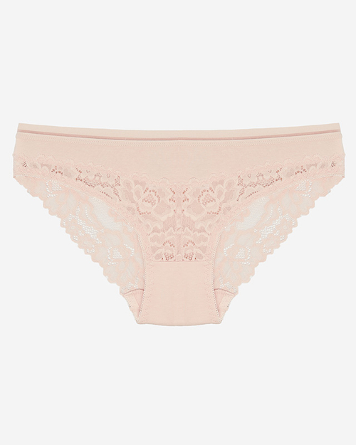 Жіночі мереживні трусики рожевого кольору - Нижня білизна