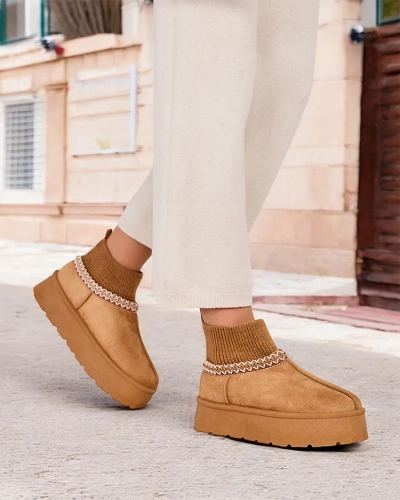 Royalfashion Kurze Damen Schneestiefel Nananna