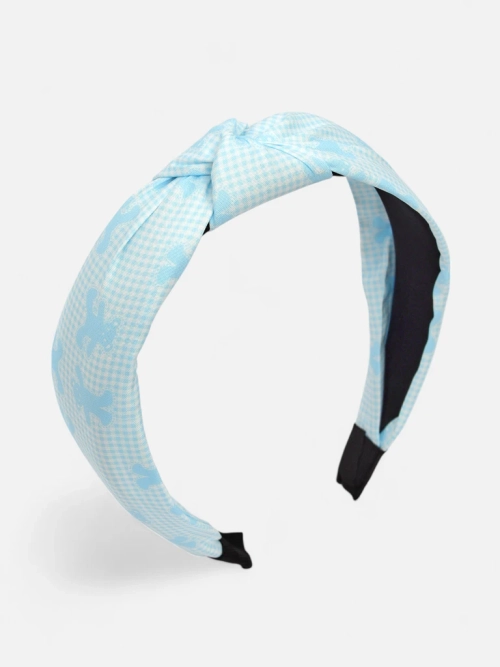 Royalfashion Пов'язка на волосся з плетінням у клітинку та ведмедики