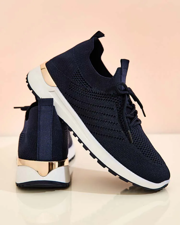 Royalfashion Damen Stoff Sportschuhe Amgent