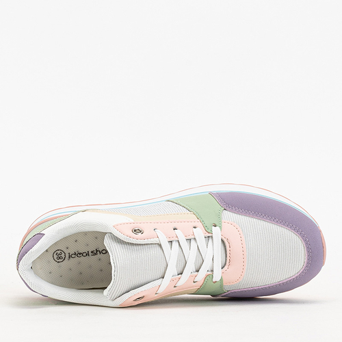 Різнокольорові жіночі кросівки з блискітками Berilan