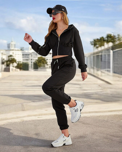 Royalfashion Damen-Sweatshirt-Set aus Baumwolle