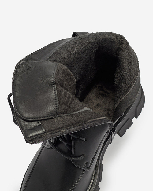 OUTLET Утеплені чорні жіночі черевики-баггі Effpi- Footwear