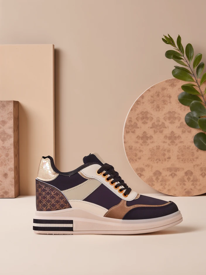 Royalfashion Damenschuhe Wedge Sneaker Zerron