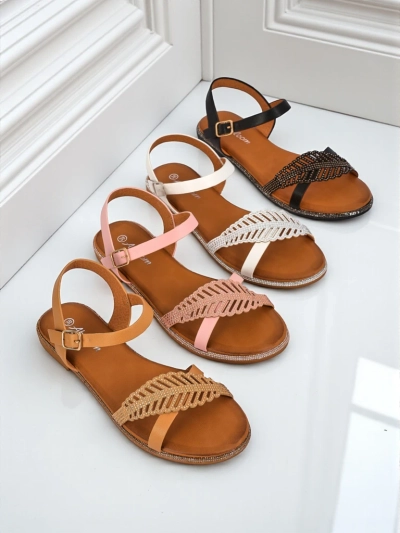 Royalfashion Damen Sandalen mit flacher Sohle Willow Grace