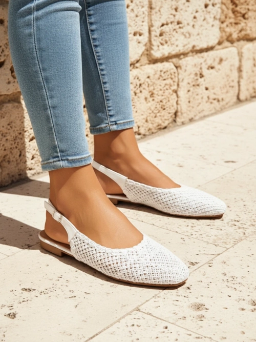 Royalfashion Жіночі сандалі з відкритою п'ятою Breeze Woven