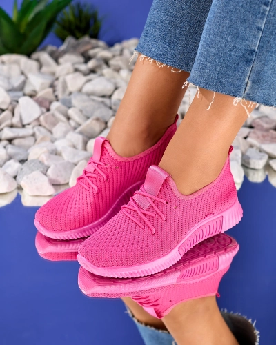 Royalfashion Damen Sportschuhe in fuchsia Farbe Eoparr