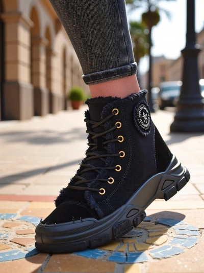 Royalfashion Hohe Damensneaker Hirrias