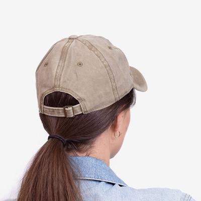 Khakifarbene Jeansmütze für Damen - Accessoires