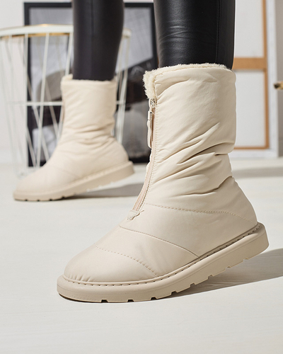 Beige Damenschuhe a'la Schneestiefel Tirigga- Footwear