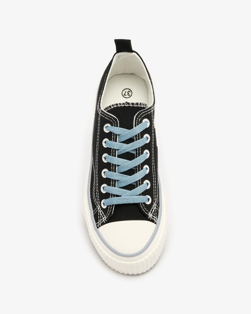 Чорні жіночі кеди на шнурівці Tasabba- Footwear