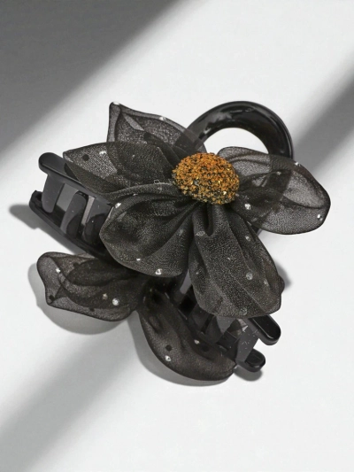 Royalfashion Haarspange mit Tüllblume und Glitzermitte