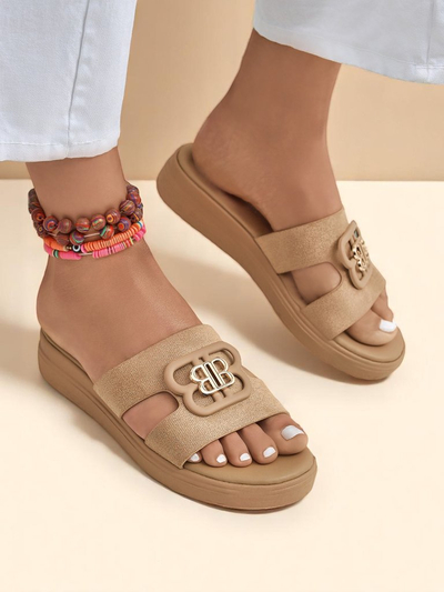 Royalfashion Damen Pantoletten mit flacher Sohle ChicStep