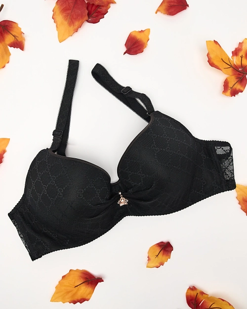 Жіночий бюстгальтер Royalfashion чорного кольору