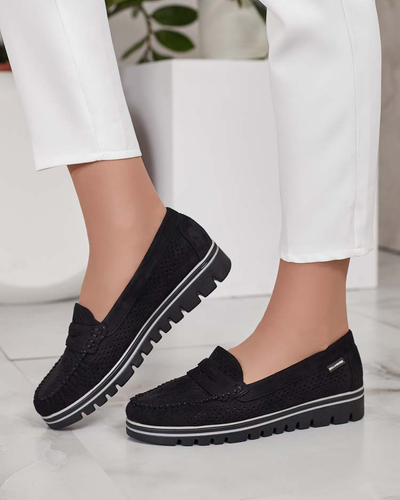 Royalfashion Ажурні жіночі мокасини Leteller