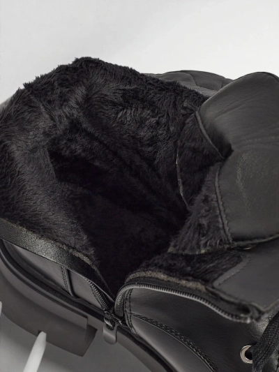 Öko-Leder Schnürstiefeletten für Damen Nomelira