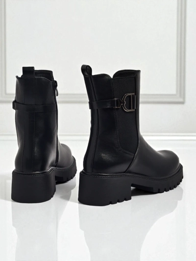 Höhere Damenstiefeletten aus Öko-Leder Ovella