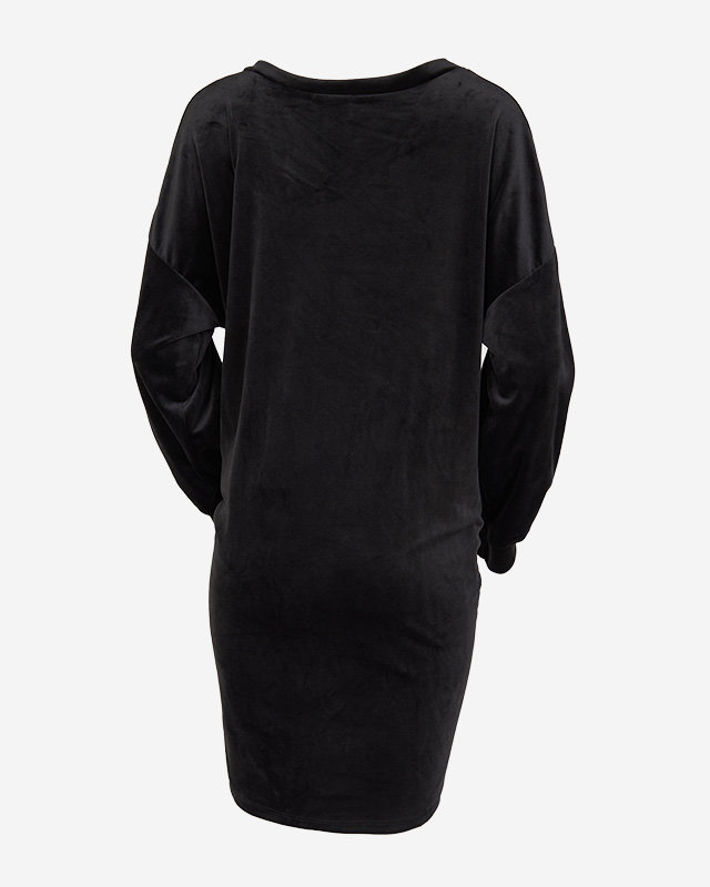 Lange Damentunika mit schwarzem Farbpatch - Bekleidung