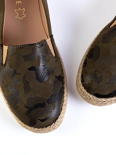 Grüne Espadrilles für Frauen in Nuhente Camo - Schuhe