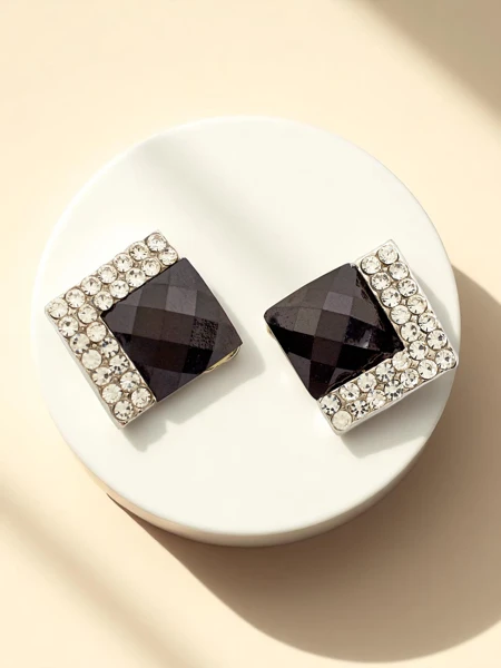 Royalfashion Жіночі кліпси з кристалами та кубічним цирконієм