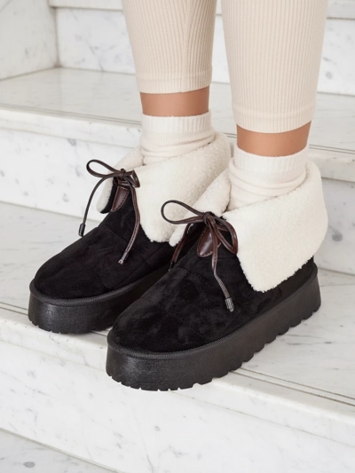 Royalfashion Damen Schnürschnee-Stiefel Wdeno