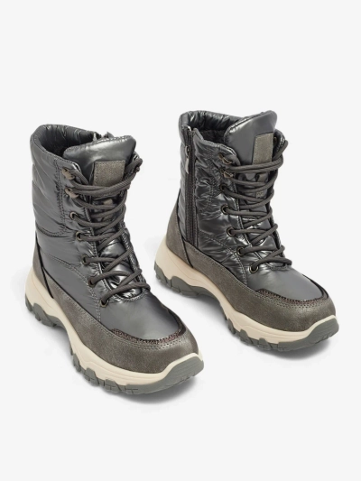 Damenstiefeletten Aurora Silber Ökologisch Lässig für den Winter