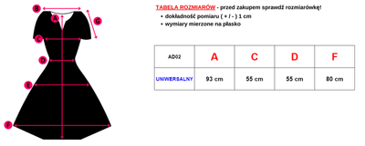 Marineblaues Damen-Schulterkleid mit Rüschen - Kleidung