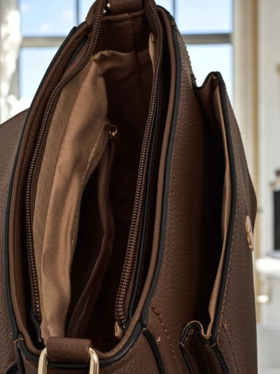 Kleine Damenhandtasche aus Öko-Leder Karelia