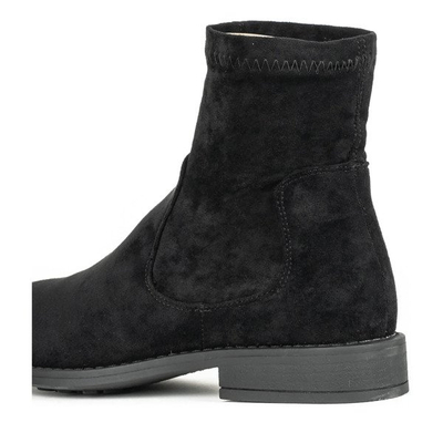 Чорні еко-замшеві черевики Jasanner - Взуття