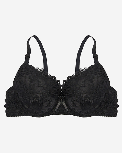 Gepolsterter Damen-BH in Schwarz- Lingerie