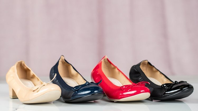 Червоні насоси на низьких підборах Кармен - Взуття 1