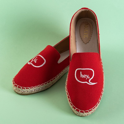 Rote Espadrilles der Bahia-Frauen - Schuhe