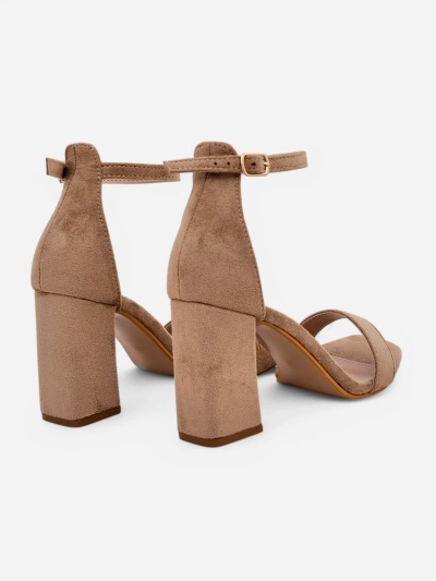 Royalfashion Damen Eco-Suede Sandalen Qwadrat