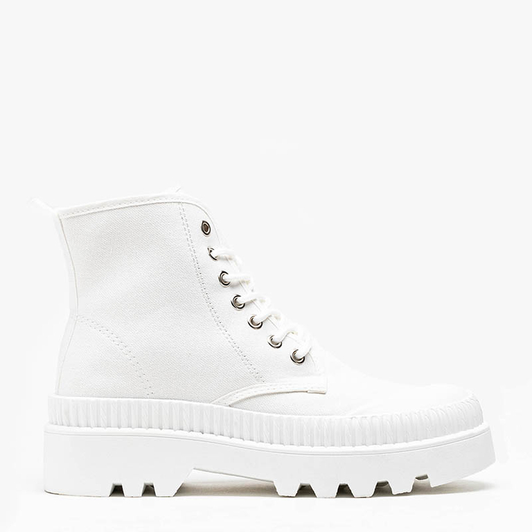 Weiße Damenstiefeletten Roulle - Schuhe