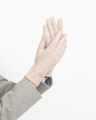 Жіночі тканинні рукавички Royalfashion Beige