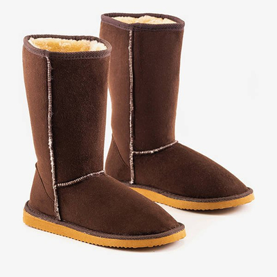 Brown Shaean braune Damen warme Schneeschuhe - Schuhe