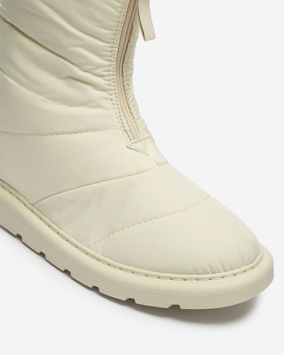 Beige Damenschuhe a'la Schneestiefel Tirigga- Footwear