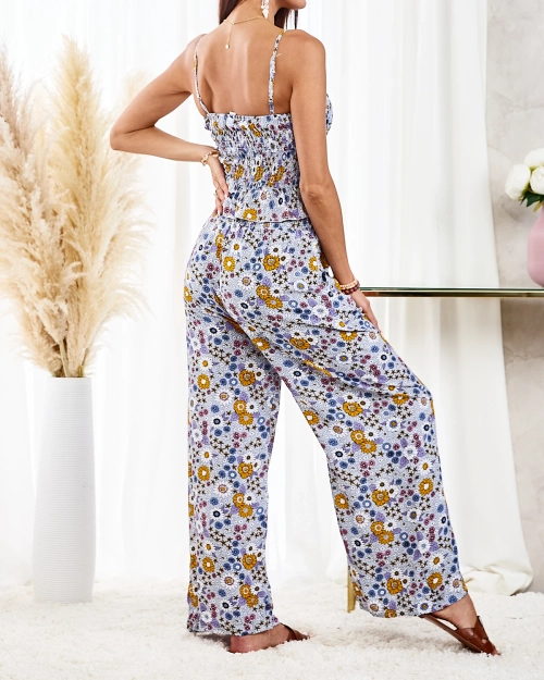 Жіночий комплект з візерунком Royalfashion синій