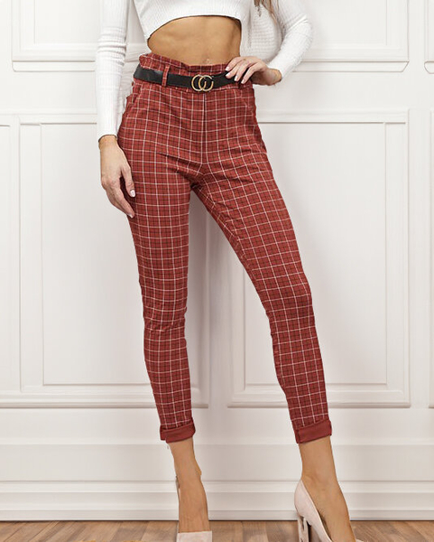 Royalfashion Damen Karo-Hose