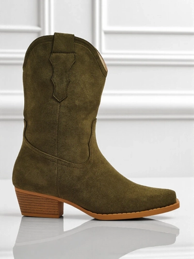 Damen Cowboystiefel Eco-Wildleder SpireHush
